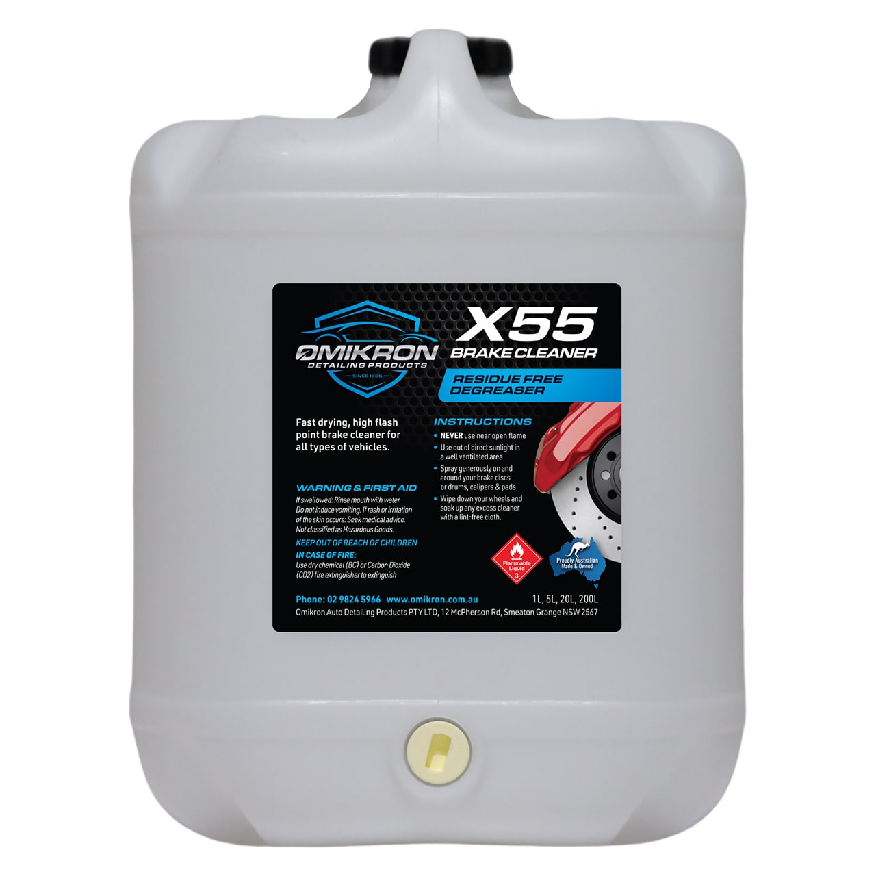 X55 BRAKE CLEANER 20L