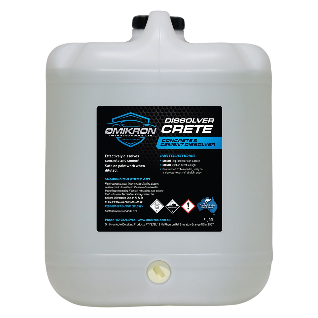 DISSOLVCRETE CONCRETE DISSOLVER 20L