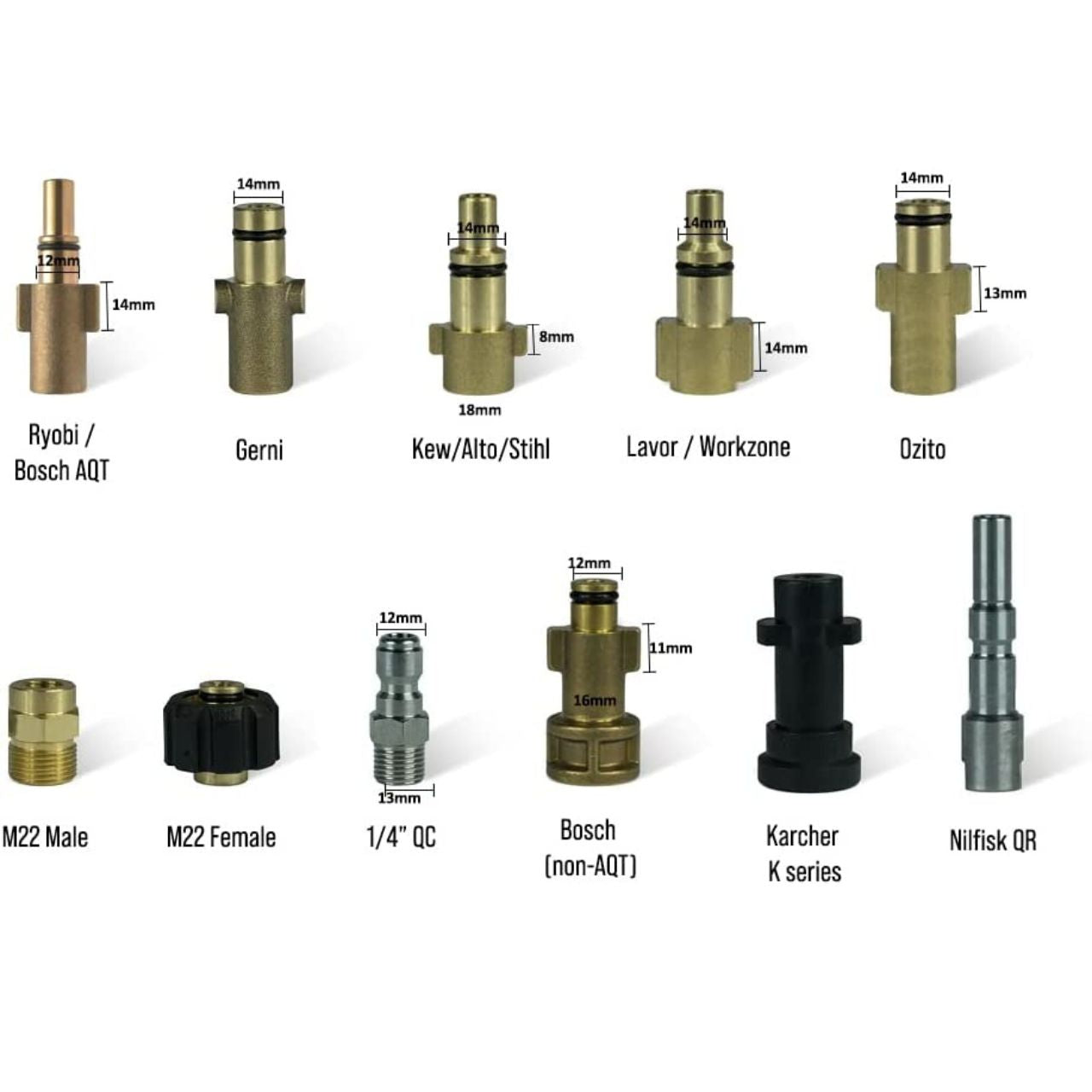 Foam Cannon Adaptor Bosch (non - AQT)