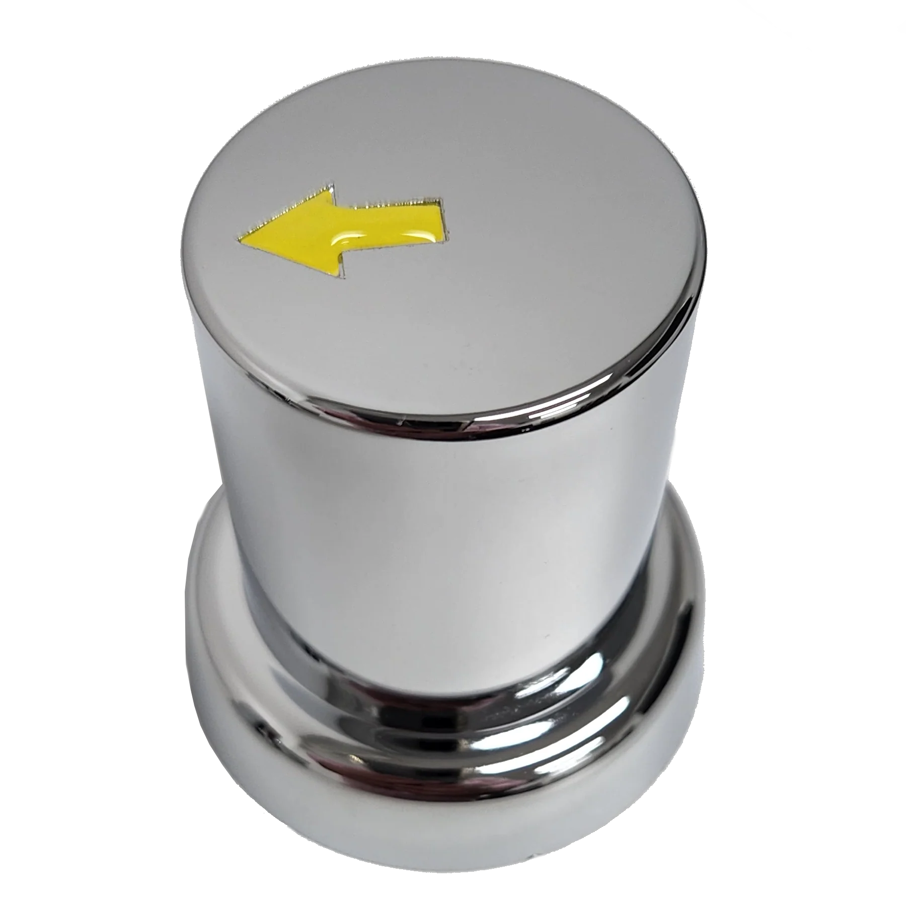 CHROME POINTER NUT COVER W/ INDICATOR 33mm 10 PACK