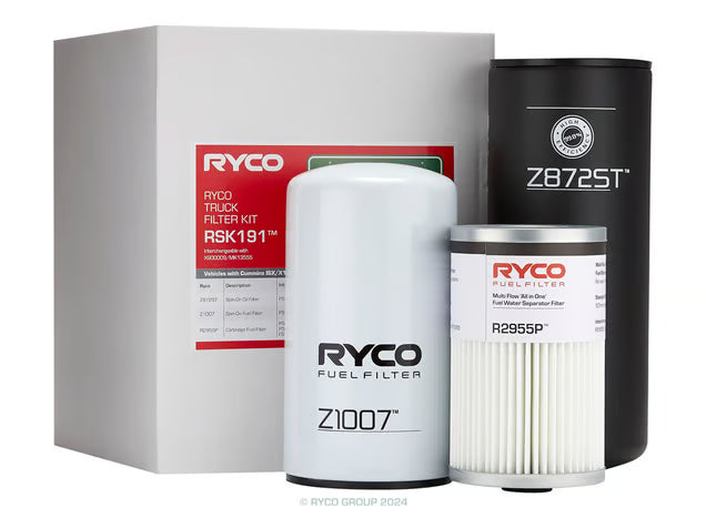 RYCO FILTER KIT RSK191 – SUIT CUMMINS ISX X15